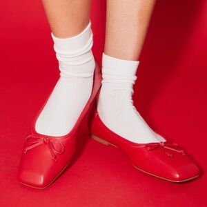 Yosi Samra Cara Square Toe Ballet Flats